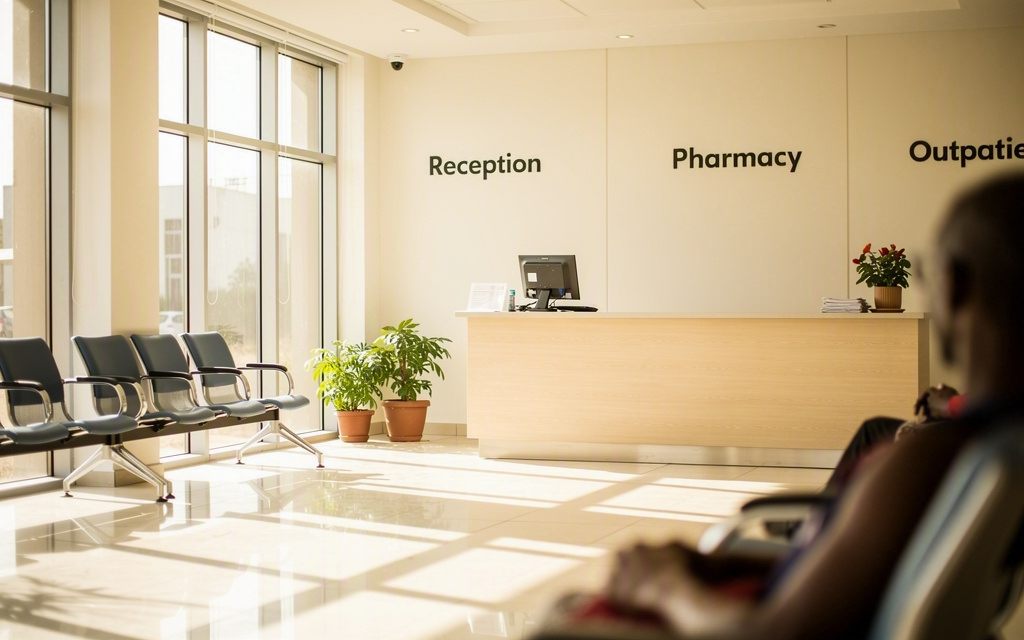 Reception area at Gilgil Annex Hospital